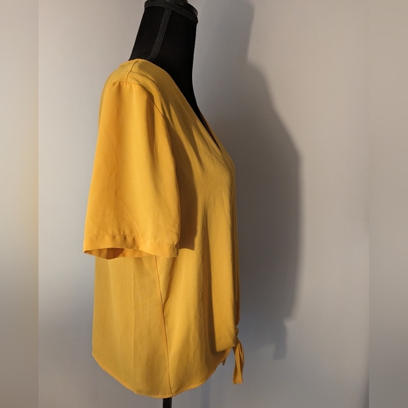 Madewell Lightweight Minimalist novel tie front top - Picture 9 of 10